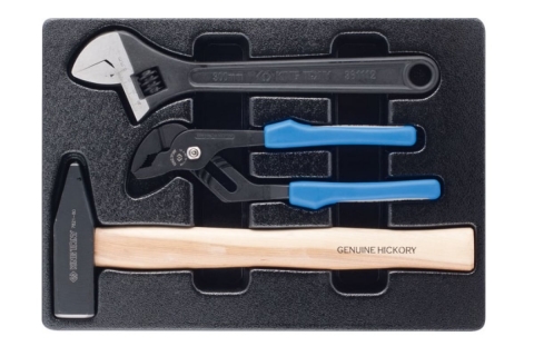 products/Набор инструментов (переставные клещи, разводной ключ и молоток, ложемент, 3 предмета) KING TONY 9-90103PP02