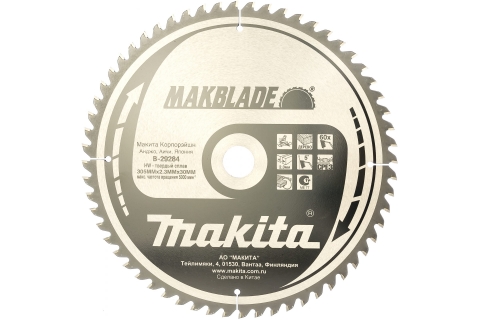 products/Диск пильный  по дереву (305x30/15,88x2,3x60T) Makita B-29284, арт. 175150	