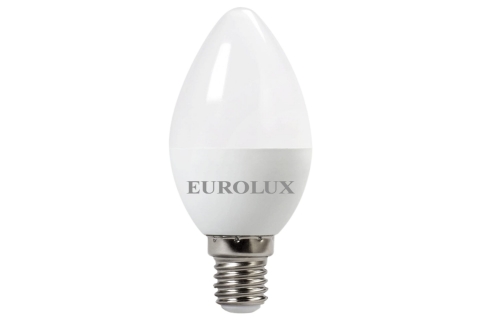 products/Лампа светодиодная LL-E-C37-5W-230-2,7K-E14 (свеча, 5Вт, тепл., Е14) в коробке 10 шт. Eurolux, арт. 900/76/2/1