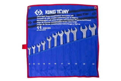 products/Набор комбинированных удлиненных ключей, 8-24 мм, 11 предметов KING TONY 12A1MRN