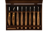 Набор из 6 резцов и 2 ножей в деревянной коробке NAREX 869010
