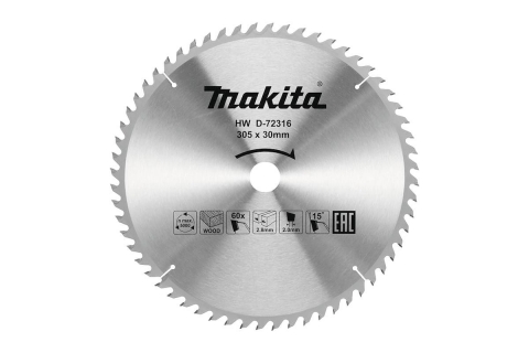 products/Диск пильный D-72316 (305х30х2 мм; 60Т) Makita, арт. 199226 