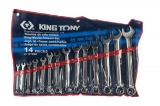 Набор комбинированных ключей KING TONY 10-32 мм 14 предметов 1214MR