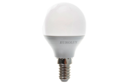 products/Лампа светодиодная LL-E-G45-7W-230-2,7K-E14 (шар, 7Вт, тепл., Е14) в коробке 10 шт. Eurolux, арт. 900/76/2/5