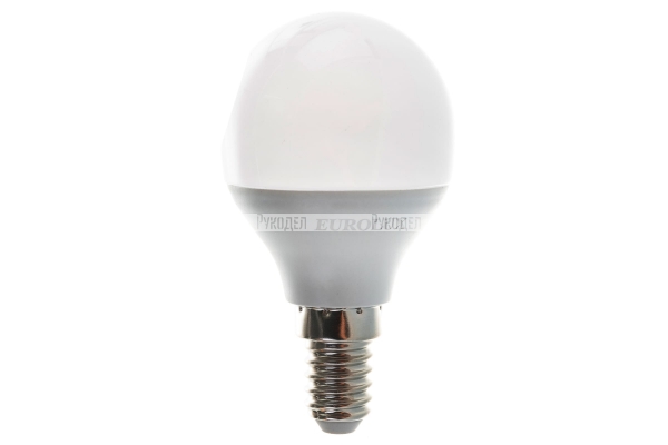 Лампа светодиодная LL-E-G45-7W-230-2,7K-E14 (шар, 7Вт, тепл., Е14) в коробке 10 шт. Eurolux, арт. 900/76/2/5