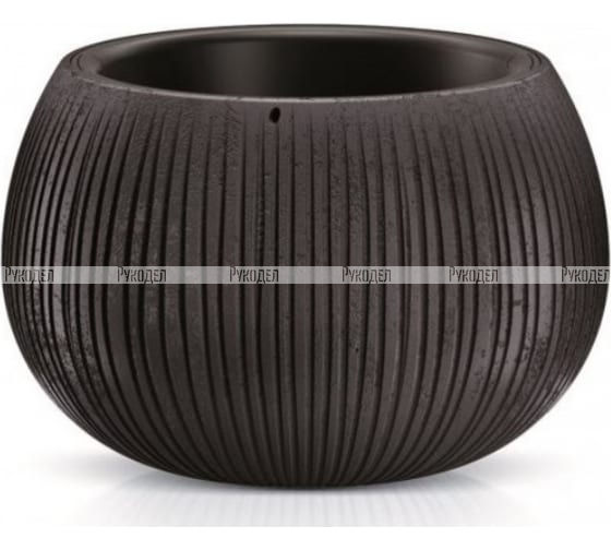 Кашпо для цветов Prosperplast Beton Bowl DKB290-B411 чёрный 3,9 л