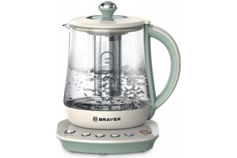 products/Чайник электрический BRAYER BR1015, 2200 Вт,1,5 л, подст, 40-100 °С