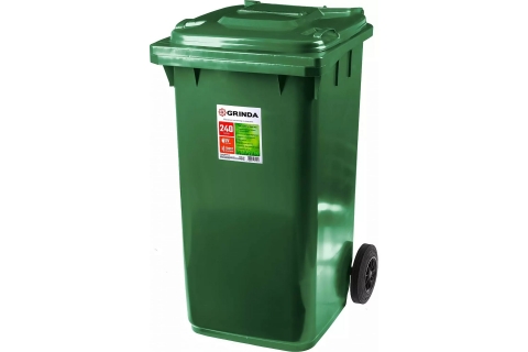products/GRINDA МК-240 мусорный контейнер с колёсами, 240 л арт. 3840-24