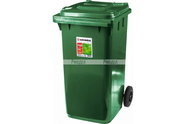 GRINDA МК-240 мусорный контейнер с колёсами, 240 л арт. 3840-24