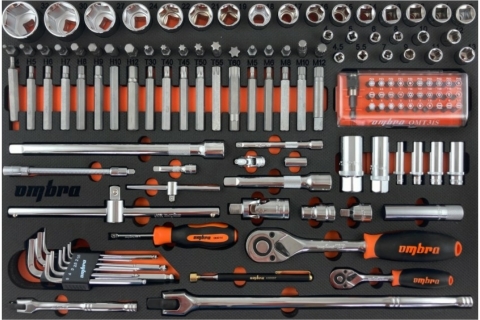 products/OMT131S Ombra (OMT131S18) Набор инструмента универсальный 1/4", 3/8" и 1/2"DR, 131 предмет