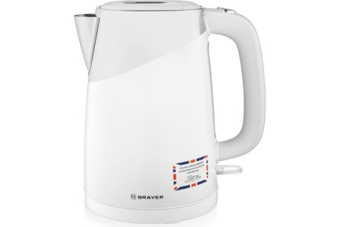products/Электрический чайник BRAYER BR1023WH, белый, серый 1,7 л