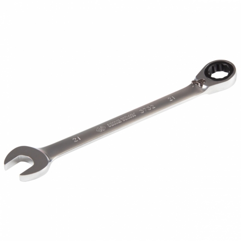 products/Трещоточный комбинированный ключ с флажковым переключением KING TONY 21 мм 373221M