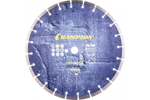 products/Диск алмазный CHAMPION бетон ST 350/25,4/10 Concremax (старый бетон, ж/б с наполн.сред.тв) (арт. C1604)