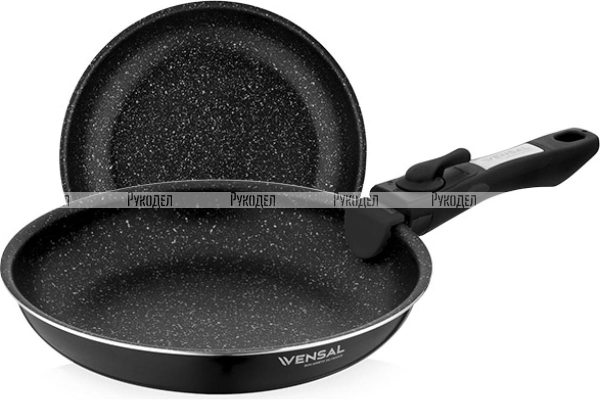 Набор Vensal Module из 2-х сковород со съемной ручкой 24/28см, арт. VS1013
