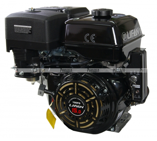 Двигатель бензиновый LIFAN 190FD (15 л.с.)