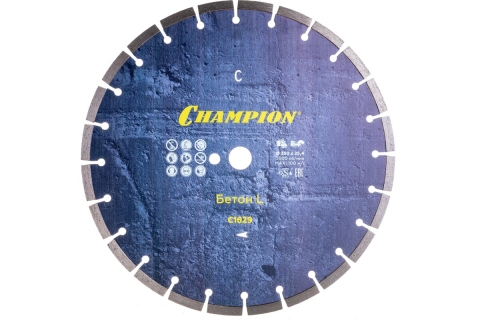 products/Диск алмазный CHAMPION бетон L 350/25,4/10 Concremax (старый бетон, железобетон) (арт. C1629)