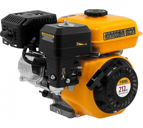 products/Двигатель бензиновый Denzel RX-17K, 7 л.с., 212 см3, горизонтальный вал шпонка 19 мм (95101)