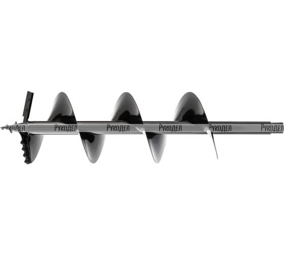 Шнек для грунта E-200, диаметр 200 мм, длина 800 мм,соединение 20 мм, несъемный нож Denzel 56024