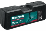 Подкатной домкрат с увеличенным подъемом и фиксатором KRAFTOOL S-PIN 2.5т, 140-385 мм, в кейсе 43457-2.5-K