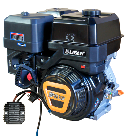 products/Двигатель бензиновый Lifan KP420 18А (17 л. с вал 25 ручной стартер катушка 18А)(190F-T 18A)