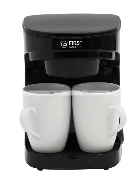 5453-4 Кофеварка , 450 Вт, 2 фарфоровые чашки (2х125 мл), Черный FIRST арт.FA-5453-4 Black
