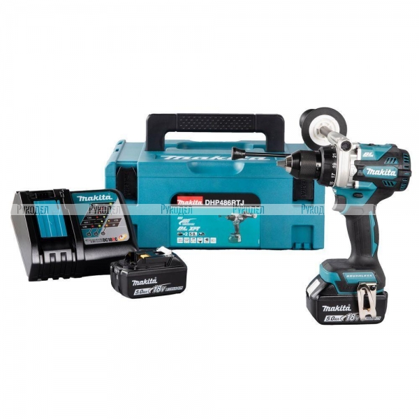 Ударная аккумуляторная дрель-шуруповерт Makita DHP486RTJ