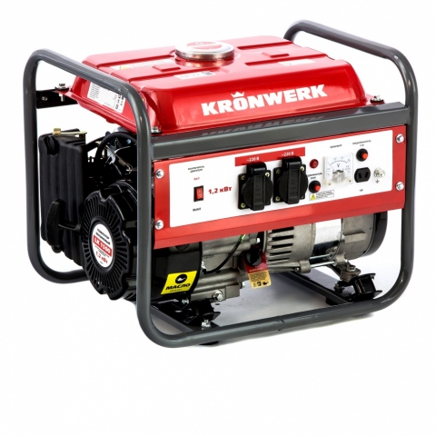 products/Генератор бензиновый LK 1500, 1.2 кВт, 230 В, бак 6 л, ручной старт Kronwerk, арт. 94649