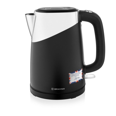 products/Электрический чайник BRAYER BR1023BK, серый/черный 1,7 л