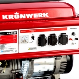 Генератор бензиновый LK 6500,5,5 кВт, 230 В, бак 25 л, ручной старт// Kronwerk арт.94689