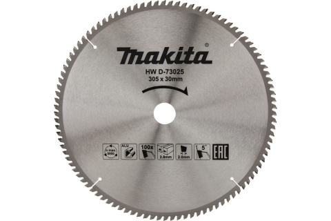 products/Диск пильный для алюминия (305x30x2.8/2 мм; 100T) Makita D-73025, арт. 204801