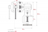 Многофункциональные настольные тиски KRAFTOOL 3D-MINI 65/38 мм 32714-65
