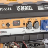 Генератор бензиновый PS 55 EA, 5,5 кВт, 230В, 25л, коннектор автоматики, электростартер// Denzel, 946874