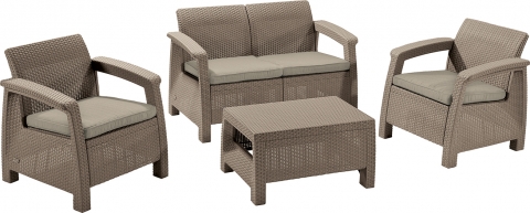 products/Комплект мебели KETER Corfu set (17197361) капучино - песок 227640