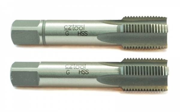 Метчик, трубная резьба HSS G1, комплект из 2-х шт Bucovice Tools 142100