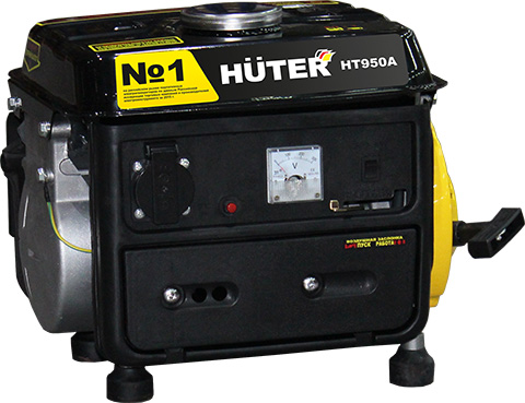 products/Электрогенератор HT950A Huter, ручной стартер, 650 Вт, 64/1/1