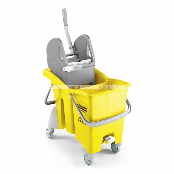 Двухсекционное ведро на колесах с вертикальным отжимом, 30 л 6.999-356.0 Karcher