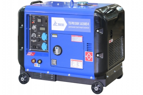 products/Дизельный сварочный генератор в кожухе TSS PRO DGW 3.0/250ES-R, арт. 022834