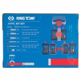 Набор бит 41 шт (Torx, Spline, Hex, 10 мм) KING TONY 1041CQ-EB
