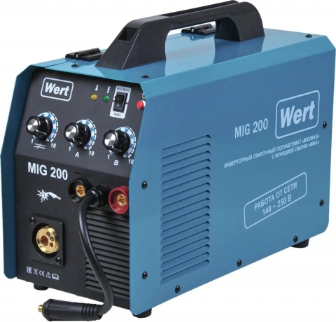 products/Сварочный аппарат WERT MIG 200 (W1701.007.00), инвертор, арт. 203956