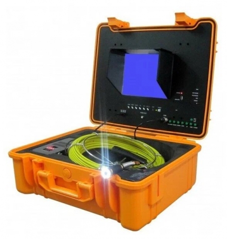 products/Система видеодиагностики с проталкиваемым кабелем 40 м (цветной монитор) Крокочист, арт. 50663-40