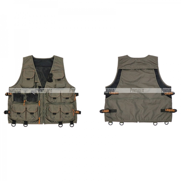 Жилет рыболовный "СЛЕДОПЫТ" Fishing Mesh Vest, р. L/10/, PF-FMV-01