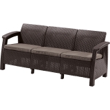 Диван для сада и террасы Keter Corfu Triple (Love Seat Max) коричневый (17197959), 258947