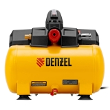 Компрессор Denzel DLS750/6 безмасляный малошумный 750 Вт, 140 л/мин, ресивер 6 л, 58019