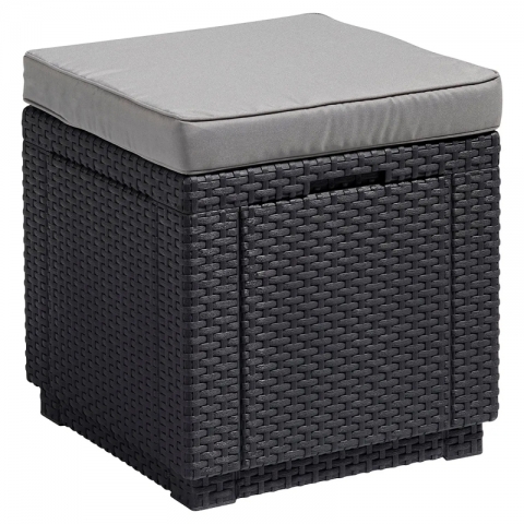 products/Пуфик с подушкой Keter Cube With Cushion Пуф графит (17192157), 213785