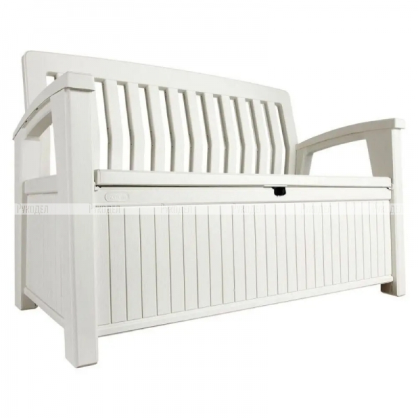 Скамейка-ящик для хранения Keter Patio Bench 227L белый (17202690), 253818