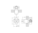 Скрытая монтажная часть для смесителя Bravat D999BW-ENG 1-функциональная