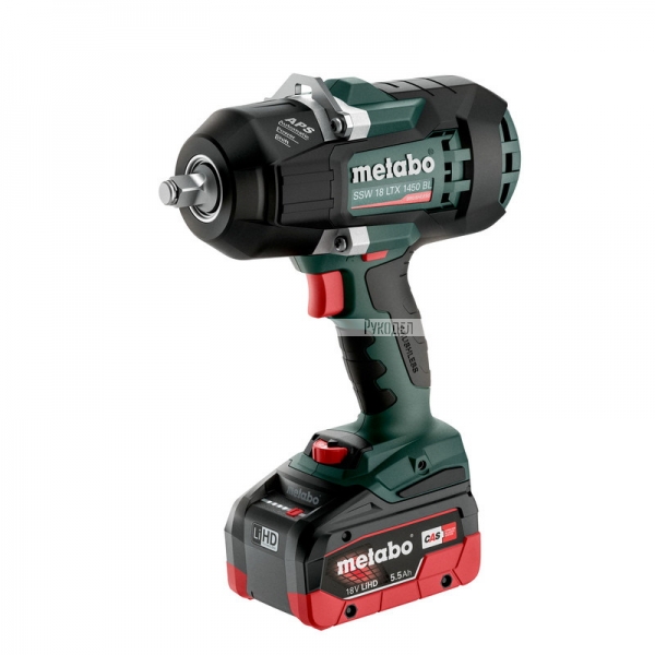 Аккумуляторный ударный гайковерт Metabo SSW 18 LTX 1450 BL 2x5.5Ач ASC145, 602401660