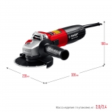 ЗУБР УШМ 125 мм, 1100 Вт, с регулировкой оборотов, компакт арт. УШМ-125-1105 ЭТ