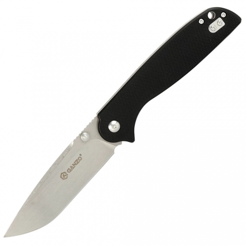 products/Нож складной Следопыт "Ganzo" с клипсой, дл.клинка 89 мм, сталь 8CR14, цв. черный, G6803-BK